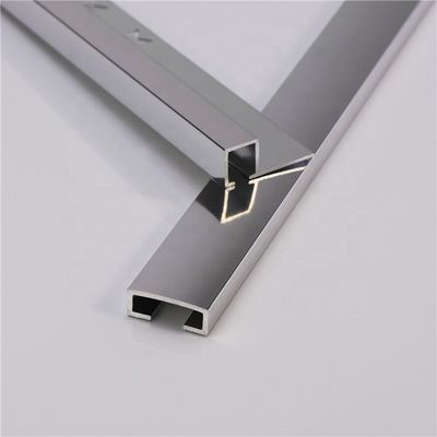 отделка плитки 25mm алюминиевая отполировала алюминиевую угловую кафельную отделку