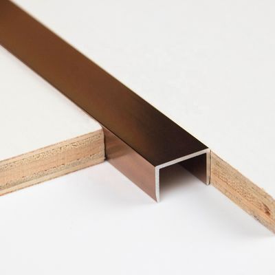 Украшение отделки золота щетки 10MM алюминиевое кафельное отполировало