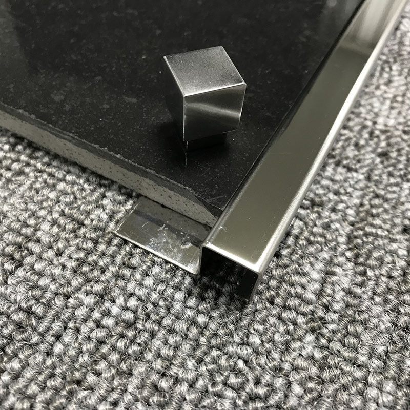 Отделка края прокладок 2.0mm Sqstainless зеркала стальная декоративная квадратная кафельная