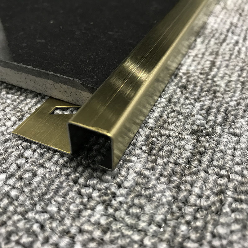 Отделка края прокладок 2.0mm Sqstainless зеркала стальная декоративная квадратная кафельная